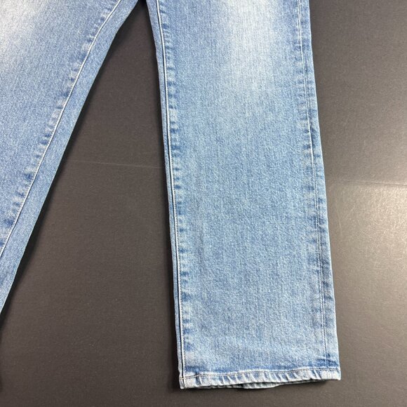 Adriano Goldschmid Jeans Womens 31x27* Isabelle Straight Crop Blue Denim Tag 31R - Picture 5 of 16